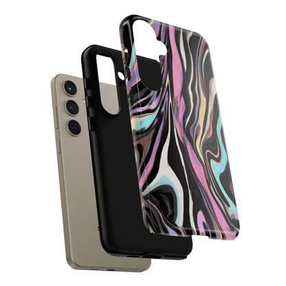 Abstract Marble Tough Phone Case — Pastel Swirl Protective Cover