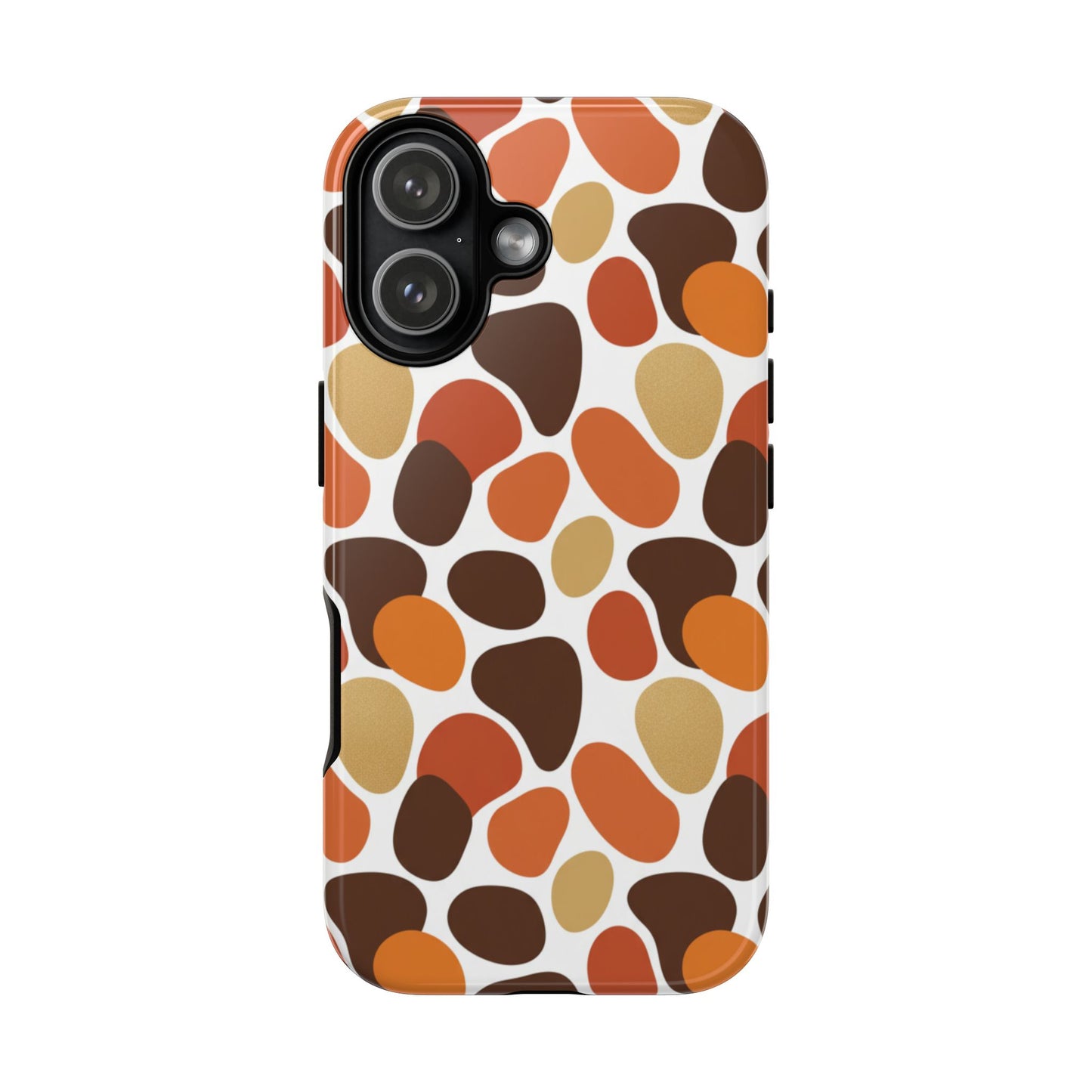 Phone Case — Retro Pebble Pattern in Warm Autumn Colors