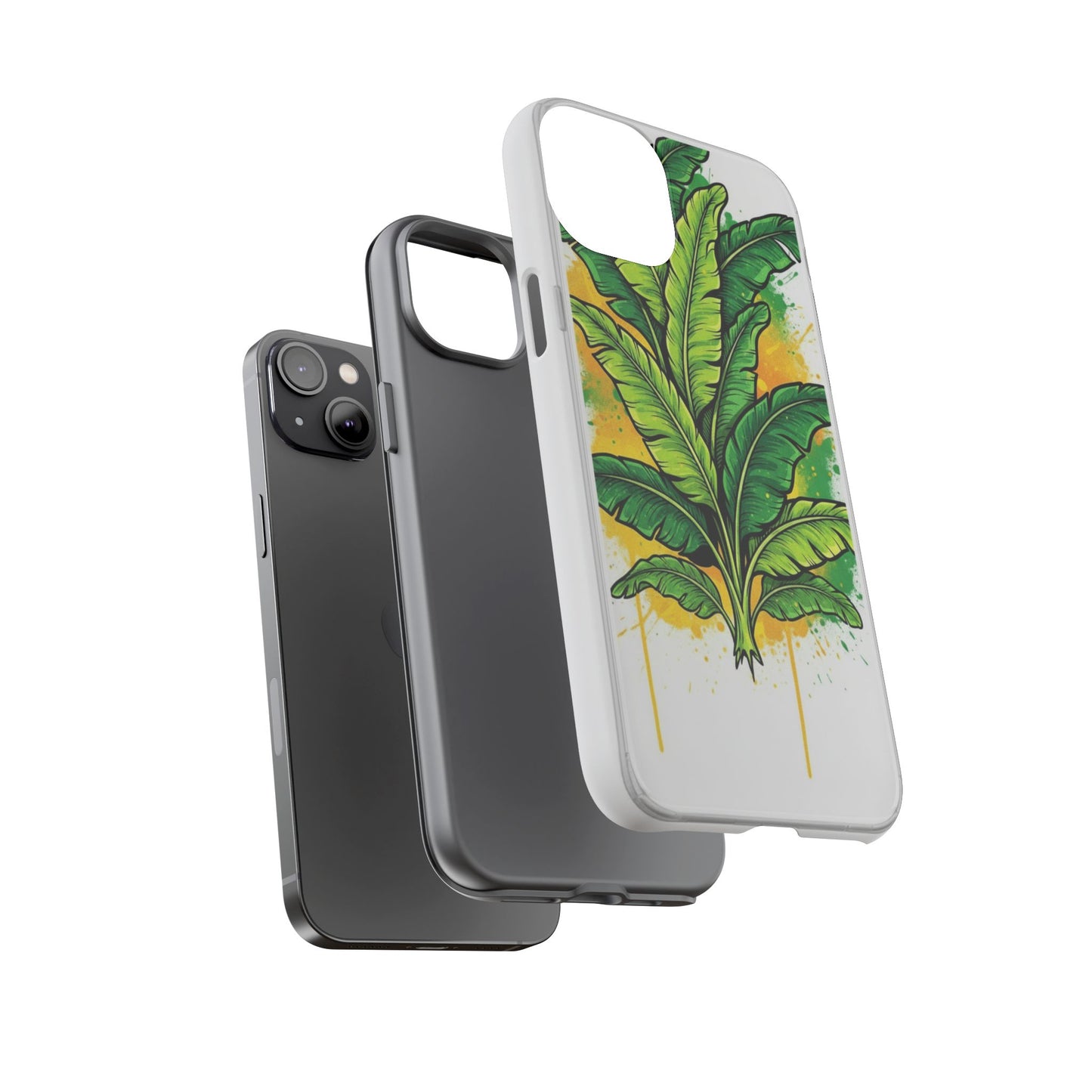 Tropical Banana Leaf Phone Case — Vibrant Green Plant Protector