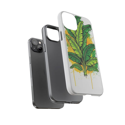 Tropical Banana Leaf Phone Case — Vibrant Green Plant Protector