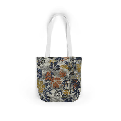 Floral Canvas Tote Bag – Rustic Watercolor Blooms
