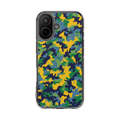 Camouflage Magnetic Clear Impact Phone Case