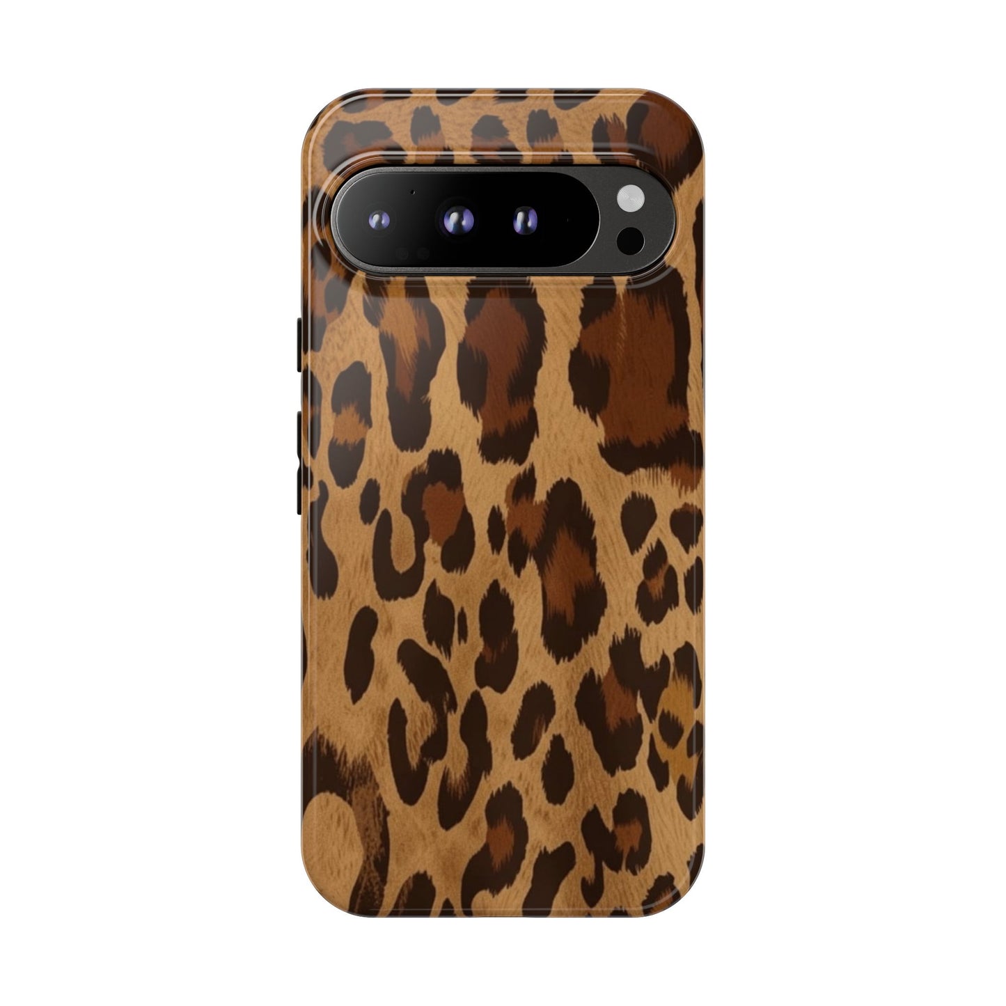 Leopard Print Tough Phone Case — Durable Animal Print Protective Cover