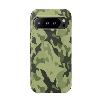 Camo Tough Phone Case — Military Green Protective iPhone Cover
