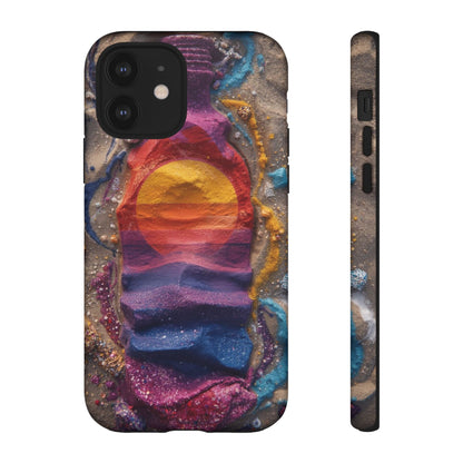 Phone Case — Colorful Sand Art Sunset Tough Protective Case