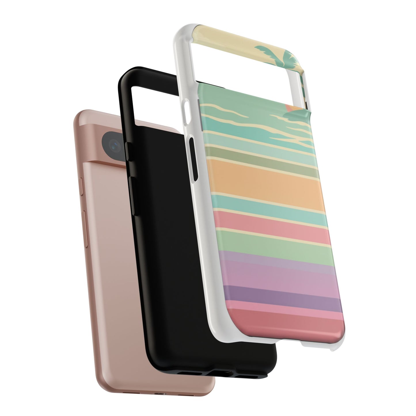 Tough Case — Retro Pastel Sunset Palm Tree Phone Case