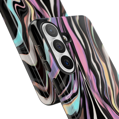 Abstract Marble Tough Phone Case — Pastel Swirl Protective Cover