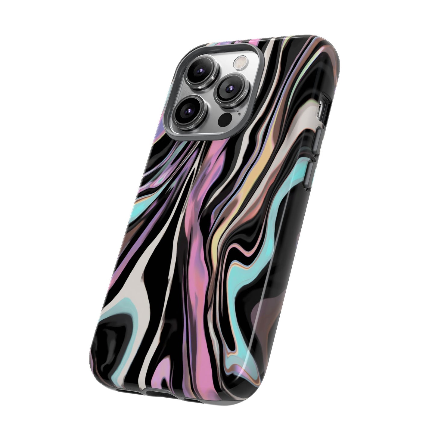 Abstract Marble Tough Phone Case — Pastel Swirl Protective Cover