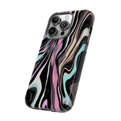Abstract Marble Tough Phone Case — Pastel Swirl Protective Cover