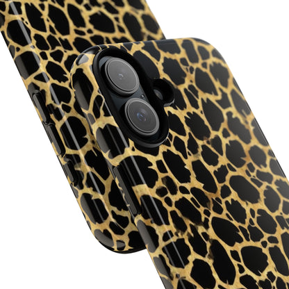 Giraffe Print Tough Phone Case — Durable Leopard-Style Protective Cover