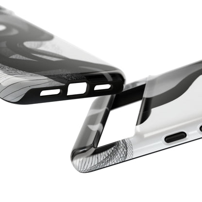 Phone Case — Monochrome Abstract Protective Cover
