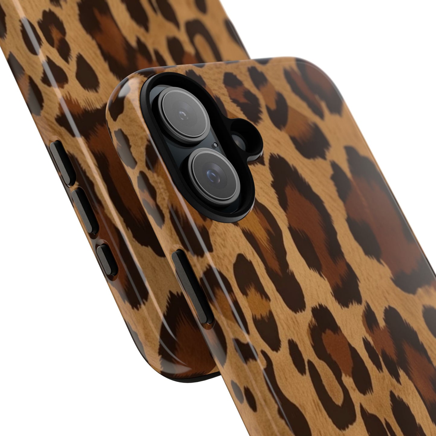 Leopard Print Tough Phone Case — Durable Animal Print Protective Cover