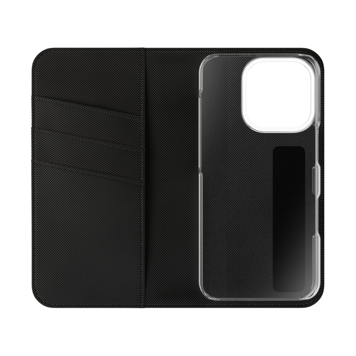 Checkerboard Flip Phone Case – Retro Black & Cream Geometric Wallet Case