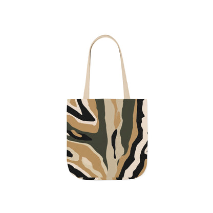 Canvas Tote Bag — Neutral Desert Camo Abstract Print