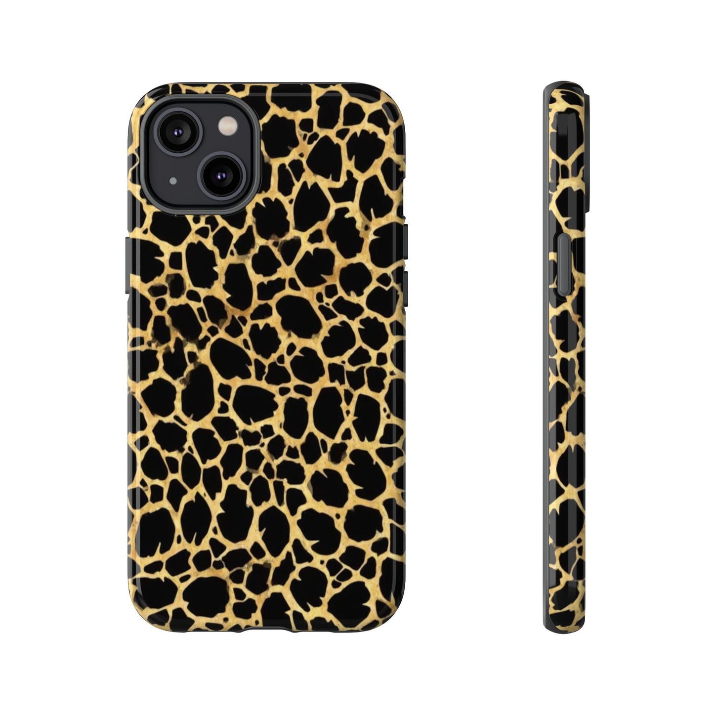 Giraffe Print Tough Phone Case — Durable Leopard-Style Protective Cover