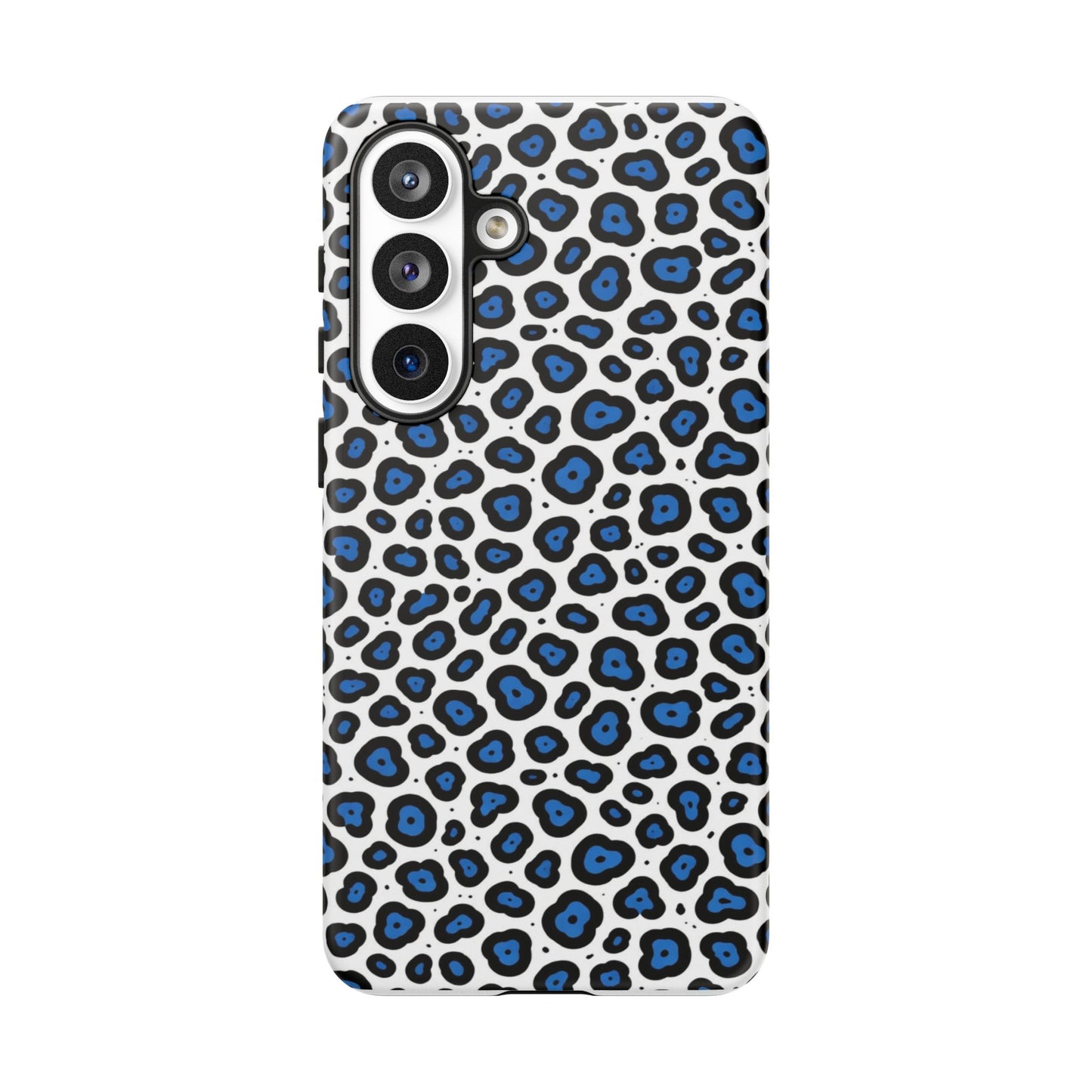 Blue Leopard Print Phone Case – Tough Protective Cover