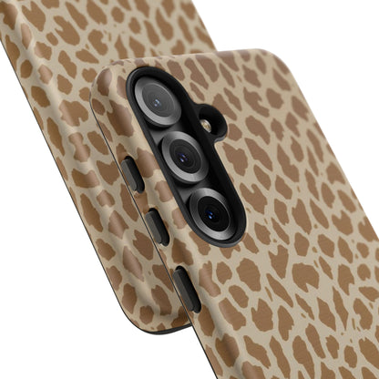 Leopard Print Tough Phone Case — Slim Protective Animal Pattern