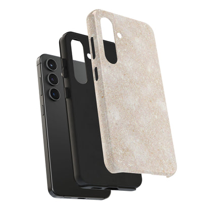 Marble Texture Tough Phone Case — Sandstone Protective Phone Cover