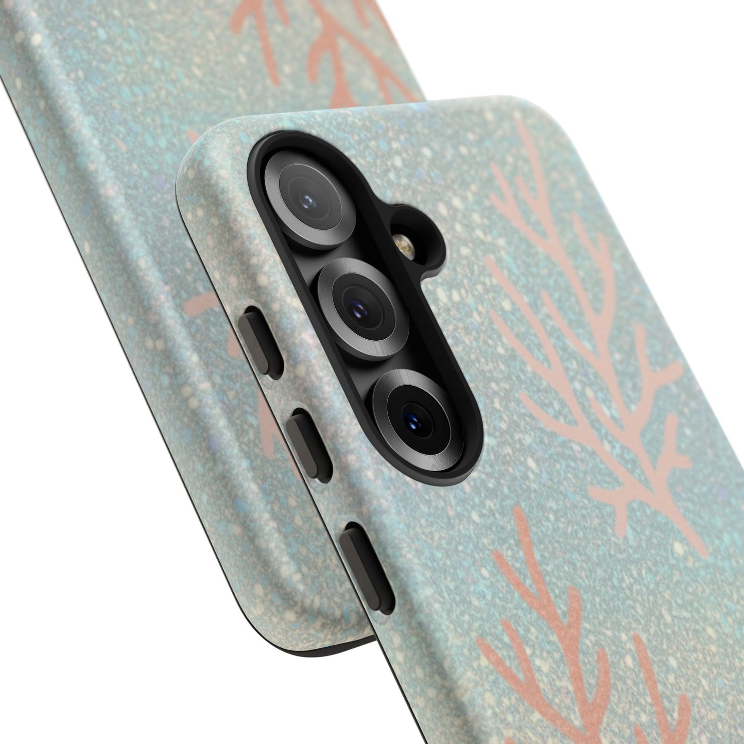 Seafoam Sparkle Phone Case – Coral & Seashell Tough Case