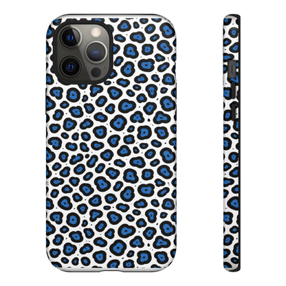 Blue Leopard Print Phone Case – Tough Protective Cover