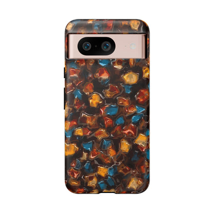 Phone Case - Amber Tortoiseshell Mosaic Protective Cover