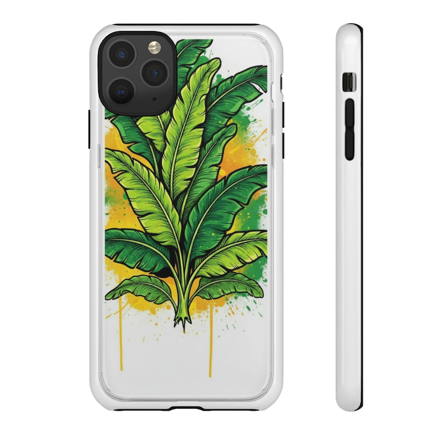Tropical Banana Leaf Phone Case — Vibrant Green Plant Protector