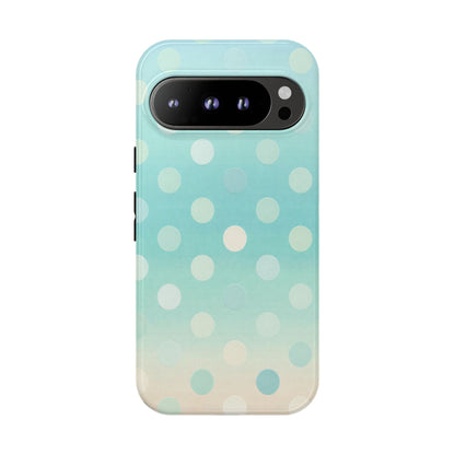 Abstract Palm Tough Phone Case — Minimal Coastal Blue Protective Cover
