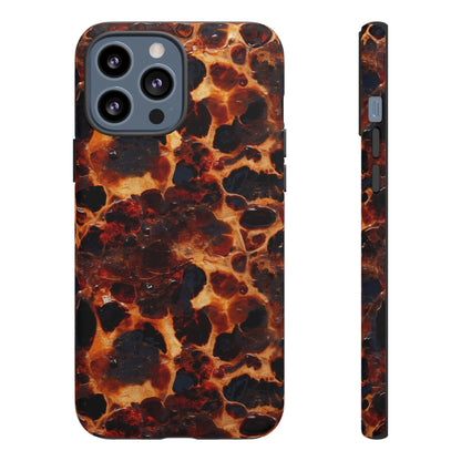Tortoiseshell Phone Case — Protective iPhone Cover with Classic Amber Pattern