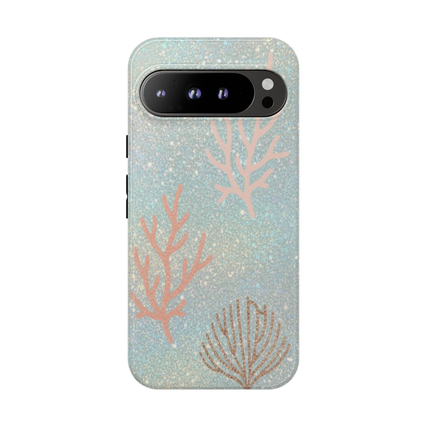 Seafoam Sparkle Phone Case – Coral & Seashell Tough Case
