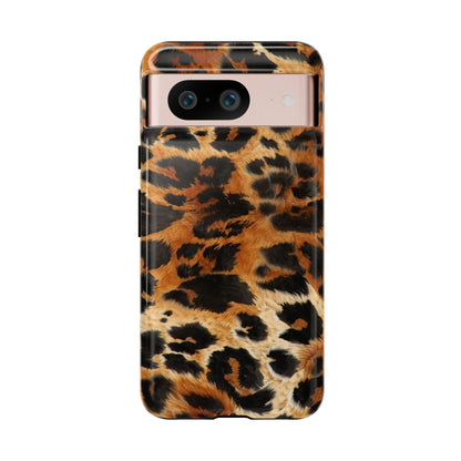 Leopard Print Tough Phone Case – Rugged Protective iPhone Cover