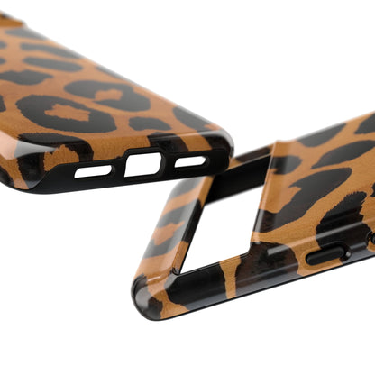 Leopard Print Tough Phone Case — Protective Animal Print iPhone Case