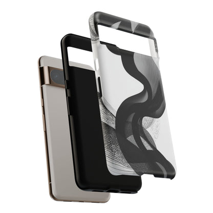 Phone Case — Monochrome Abstract Protective Cover