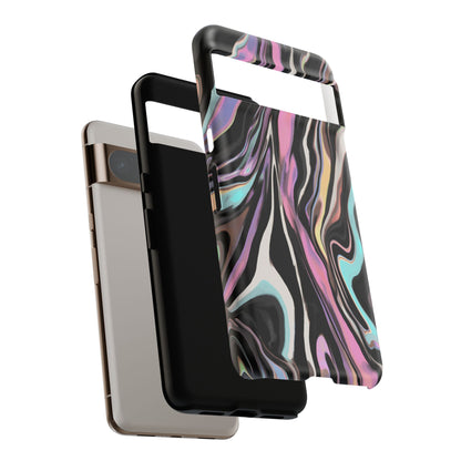 Abstract Marble Tough Phone Case — Pastel Swirl Protective Cover