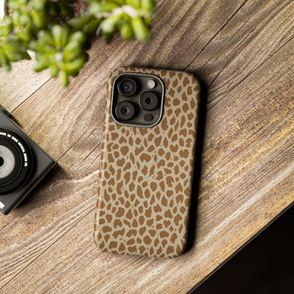 Leopard Print Tough Phone Case — Slim Protective Animal Pattern