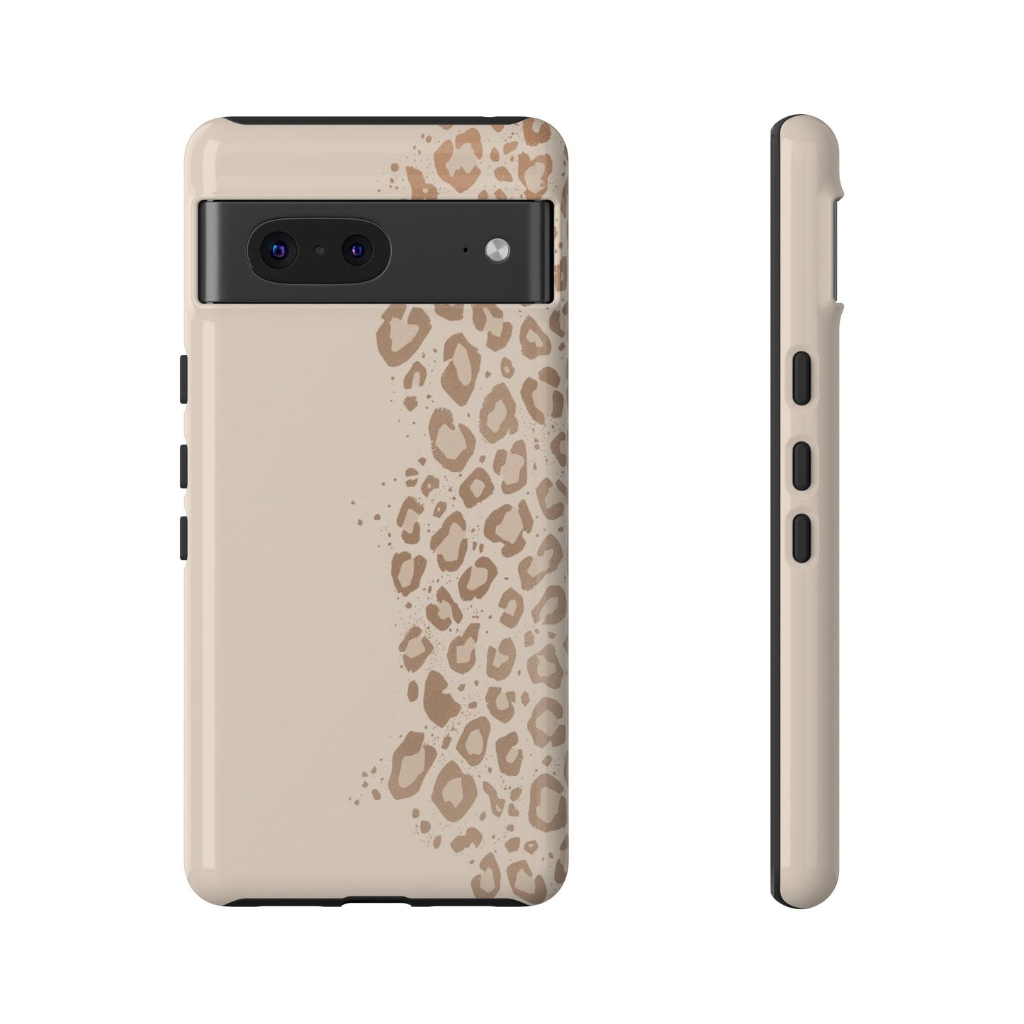 Phone Case – Beige Leopard Print Protective Cover