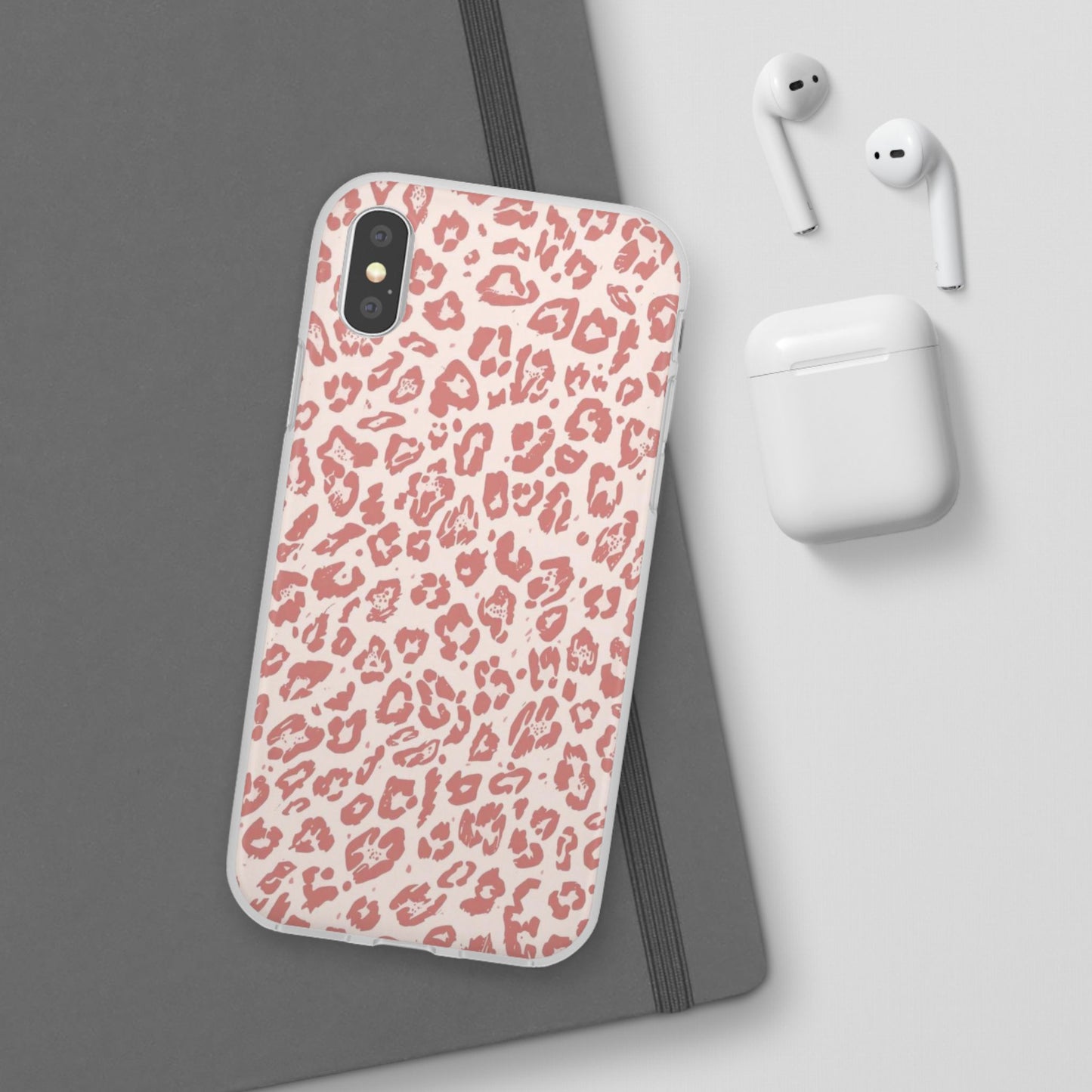 Pink Leopard Print Phone Case – Slim Flexible Protective Cover