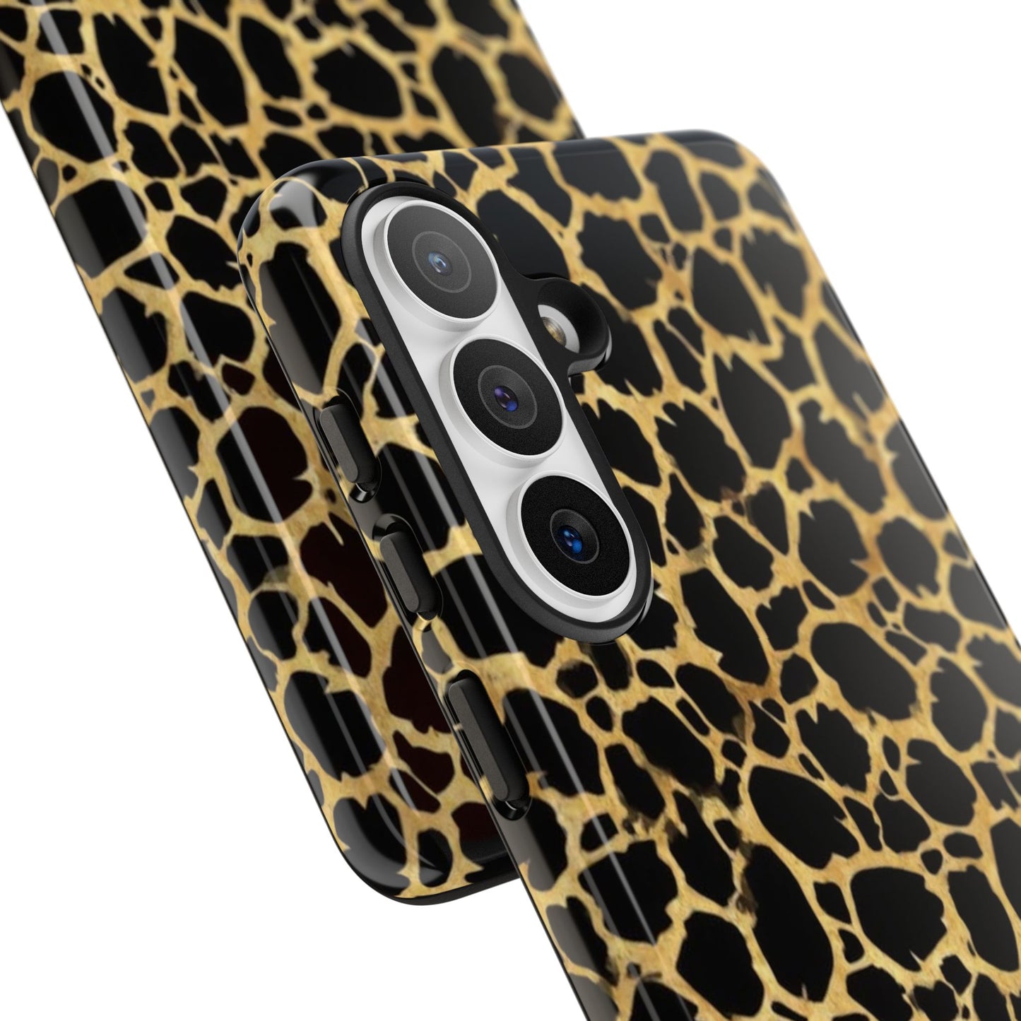 Giraffe Print Tough Phone Case — Durable Leopard-Style Protective Cover