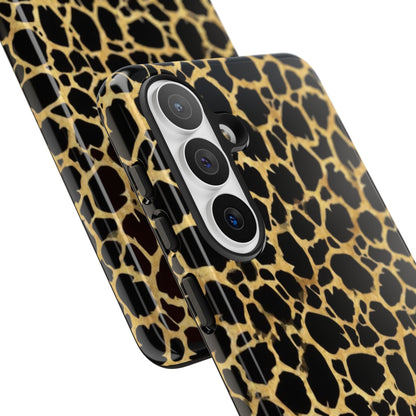 Giraffe Print Tough Phone Case — Durable Leopard-Style Protective Cover