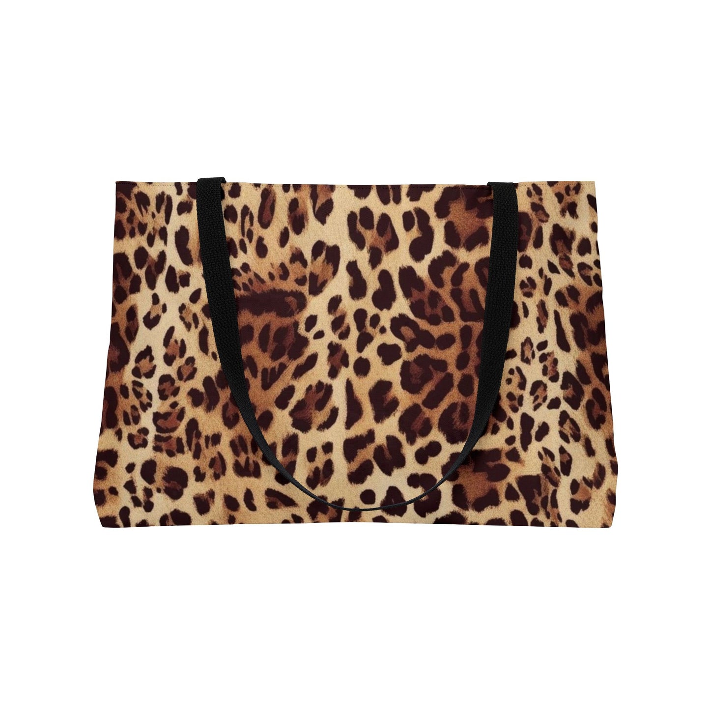Chic Leopard Print Weekender Tote Bag, Stylish Carry-All Bag for Travel, Beach, Gym, Shopping, Weekend Getaway Essentials