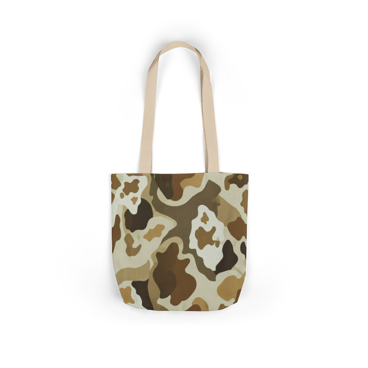 Desert Camo Canvas Tote Bag — Durable Everyday Grocery & Beach Bag