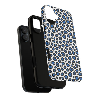 Blue Leopard Print Phone Case – Tough Protective Cover