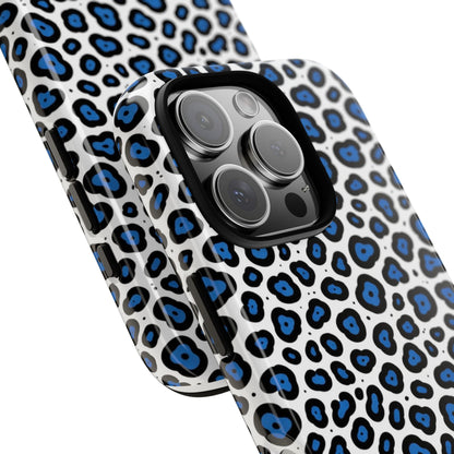 Blue Leopard Print Phone Case – Tough Protective Cover