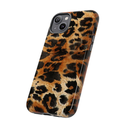 Leopard Print Tough Phone Case – Rugged Protective iPhone Cover