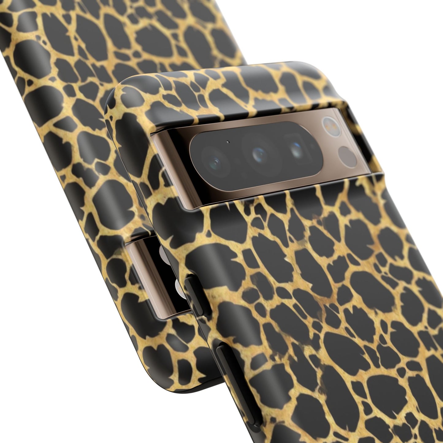 Giraffe Print Tough Phone Case — Durable Leopard-Style Protective Cover