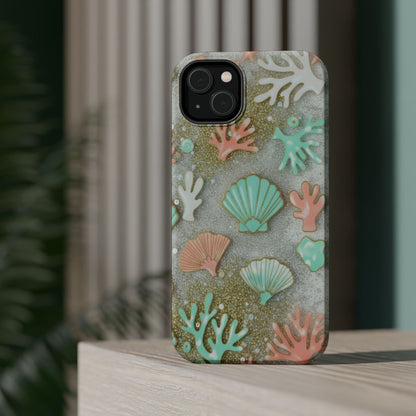 Seashell Coral Magnetic Impact Phone Case