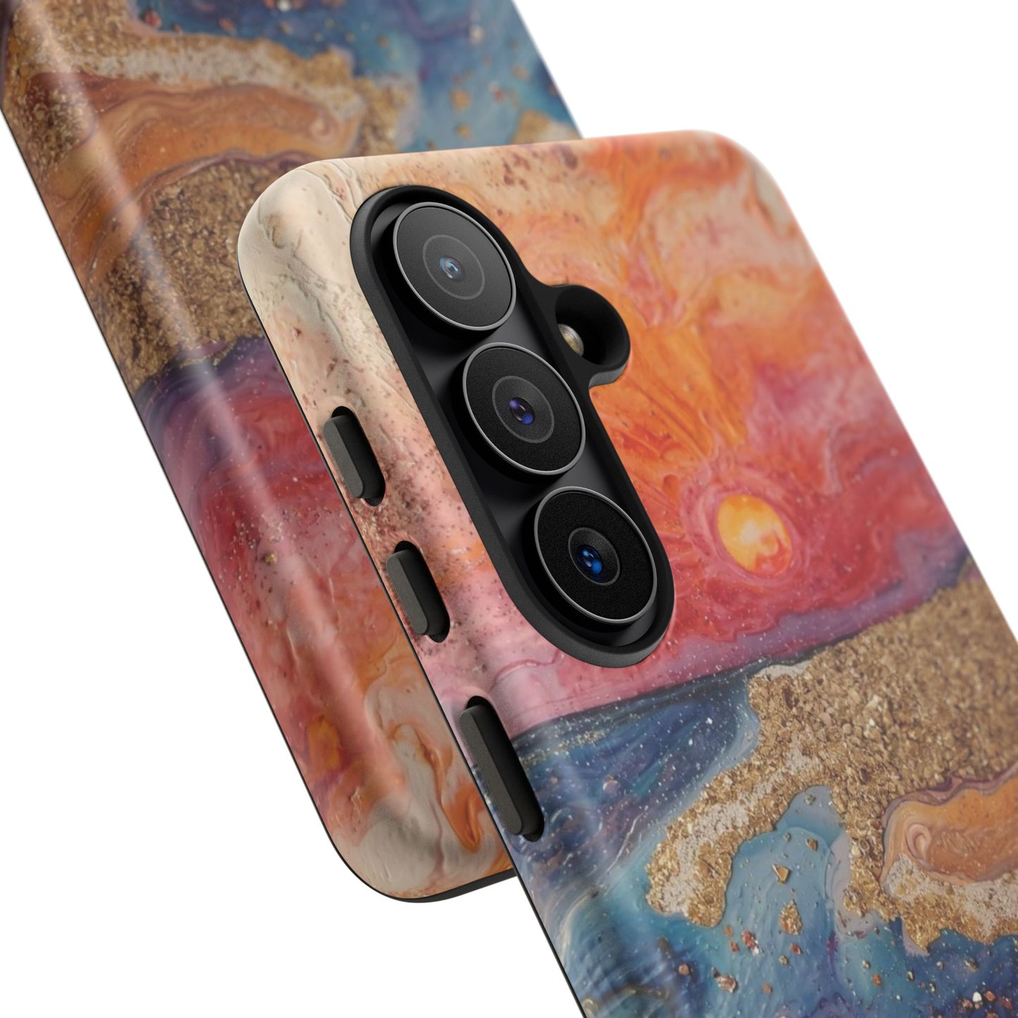 Sunset Coast Phone Case — Colorful Abstract Beach Art Tough Case