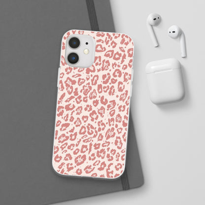 Pink Leopard Print Phone Case – Slim Flexible Protective Cover