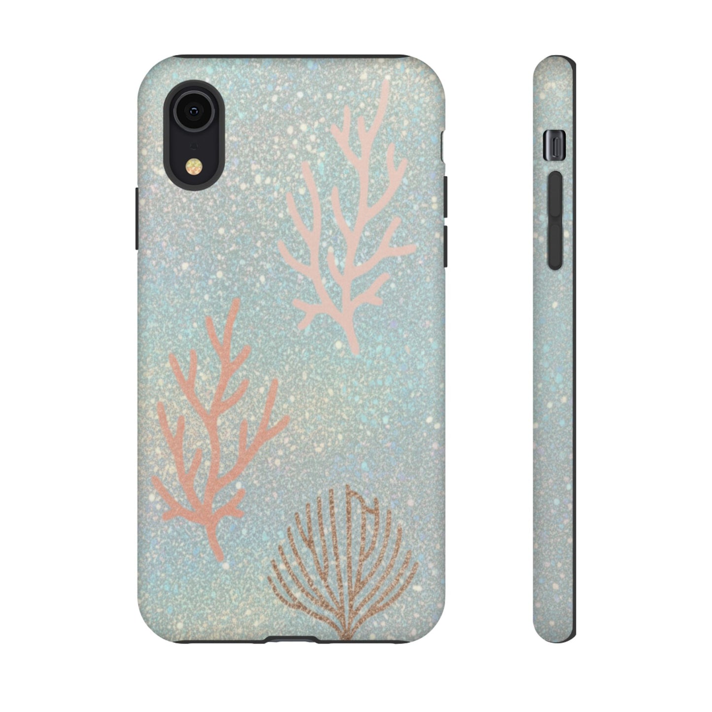 Seafoam Sparkle Phone Case – Coral & Seashell Tough Case