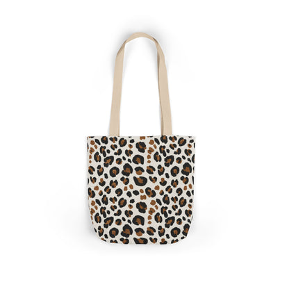 Leopard Print Canvas Tote Bag — Chic Animal-Print Shopper