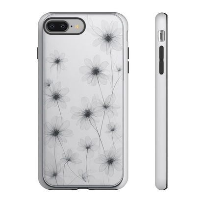 Tough Case — Black & White Floral Tough Phone Case